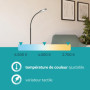 Lampadaire LED Lauro Eglo avec intensité variable et design courbé