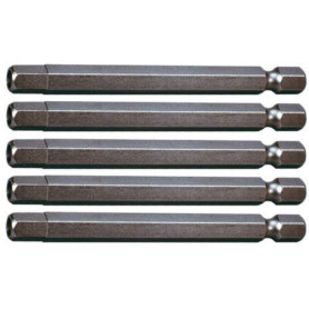 Boîte de 5 Embouts de Vissage KS Tools - 6 Pans Percés en Acier Spécial