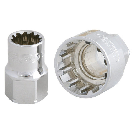 Douille traversante KS TOOLS 1/2" 21mm - Finition chromée