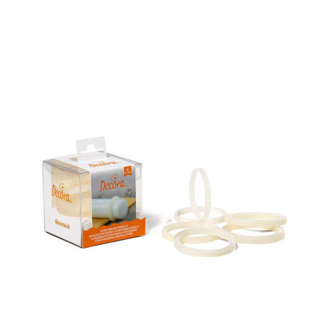 Paquet de 6 Glissières Transparentes pour Rouleau à Pâtisserie