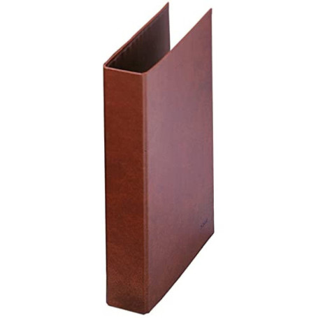 Classeur en cuir doublé 4 anneaux 40 mm - DOHE