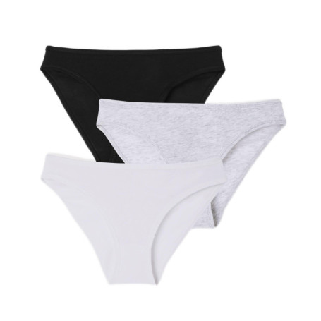 Lot de 3 Culottes en Coton Fin pour Femme - Petit Bateau - XS