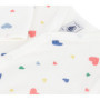 Pyjama Bébé en Velours Imprimé Cœurs - Petit Bateau
