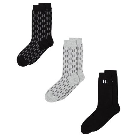 Lot de 3 Chaussettes Monogramme Karl Lagerfeld pour Hommes