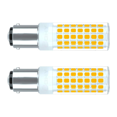 Ampoule LED BQHY BA15D 6W Blanc Froid - Remplace 75W Halogène (Pack de 2)