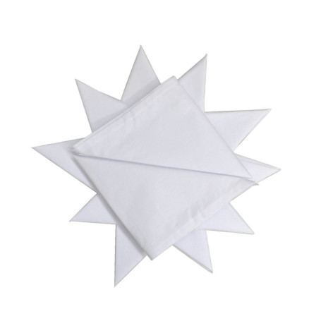 Lot de 12 mouchoirs en coton blanc pour homme - DUDU N GIRLIE