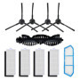 Ensemble de 10 Accessoires de Rechange pour Aspirateur Robot Ecovacs DEEBOT M82