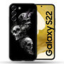 Coque TPU Multicolore Tête de Mort pour Samsung Galaxy S22
