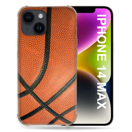 Coque Sport Ballon Basket pour iPhone 14 Plus - Protection Optimale