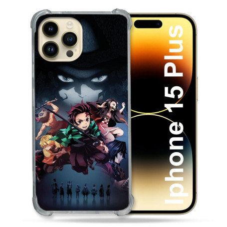 Coque MagSafe Manga Demon Slayer pour iPhone 15 Plus - Protection Optimale
