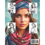 Bandana Girls Coloring Book - Édition Vintage et Élégante