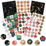 Autocollants Chiffres pour Calendrier de l'Avent - 24 Stickers Festifs