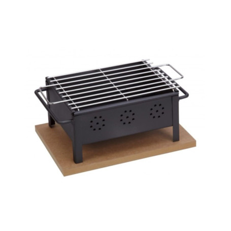 Barbecue de Table Inox VoltShine - Grille 30x25 cm pour Repas Conviviaux