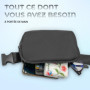 Sac Banane Noir Pratigo - Étanche et Pratique pour Voyages