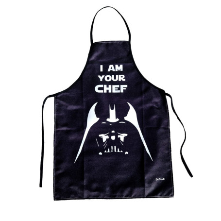 Tablier Dr. Troll I Am Your Chef - Fan Art Vador Noir et Blanc