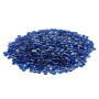 Pierres en Verre Décoratives pour Foyers - Bleu Cobalt, 9 kg