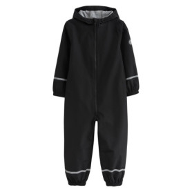 Combinaison Imperméable Zippée à Capuche pour Fille - Noir 9 Ans
