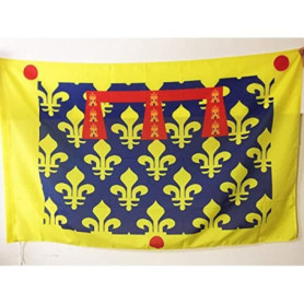 Drapeau du Pas-de-Calais 150x90 cm en Polyester avec Fourreau et Cordelette