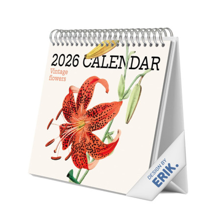 Calendrier de Bureau 2026 Fleurs - Organisation Élégante Mensuelle
