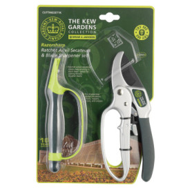 Sécateur à crémaillère et affûteur Spear & Jackson Kew Gardens