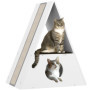 Niche à Deux Niveaux pour Chat PawHut avec Tapis et Griffoirs en Sisal