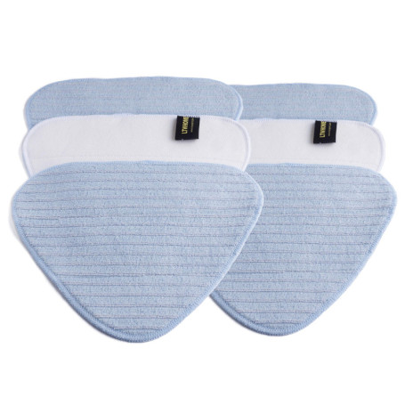 Lingettes Microfibres de Rechange pour Nettoyeur Vapeur Dirt Devil - Lot de 6