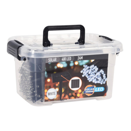 Guirlande lumineuse LED solaire 400 ampoules - 4 mètres de câble