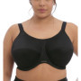 Soutien-gorge de sport Elomi Energise Noir - Bonnet Profond et Support Multiway