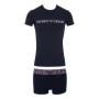 Ensemble T-Shirt et Trunks Emporio Armani Bleu pour Homme - Taille L