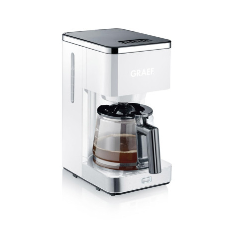 Cafetière GRAEF FK401 Blanc avec maintien au chaud et pré-infusion