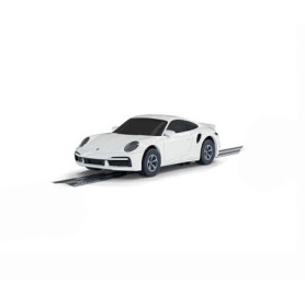 Voiture Micro Scalextric Porsche 911 Turbo - Modèle Blanc