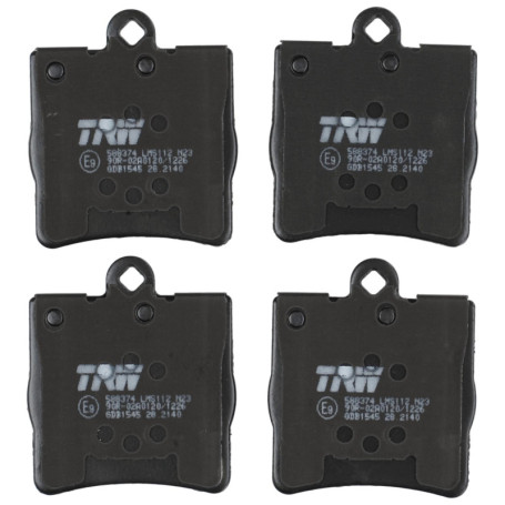 Kit de Plaquettes de Frein TRW GDB1545 pour Mercedes-Benz Classe C (W203) 2000-2007