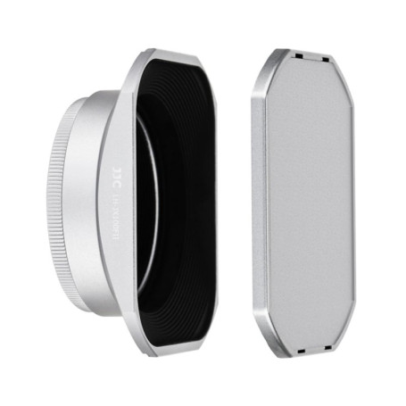 Pare-Soleil Argent JJC pour Fujifilm X100 Series avec Bague d'Adaptation