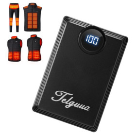 Batterie Externe 12000mAh pour Gilet Chauffant - Charge Rapide et Portable