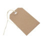 Lot de 1000 Étiquettes Chamois avec Ficelle - Q-Connect
