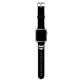 Bracelet en Silicone Noir pour Apple Watch - Karl Lagerfeld