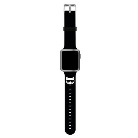 Bracelet en Silicone Noir pour Apple Watch - Karl Lagerfeld
