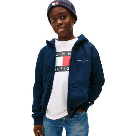 Hoodie à Capuche Mini Corp pour Enfants Tommy Hilfiger - Bleu Nuit 18 Mois