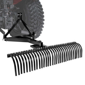 Râteau Déchaumeur Tracté VEVOR 1525 mm pour Tracteurs - Aération et Entretien du Gazon