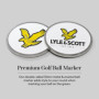 Coffret Cadeau Lyle & Scott Argyle Links Pouch pour Golfeurs - Pochette en Cuir Noir