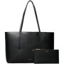 Calvin Klein Sac Cabas Femme avec Pochette Amovible - Noir Élégant