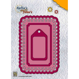Matrice de Découpe Étiquettes Multi Cadres Nellie's Choice - 6 Dies en Métal