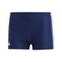 Boxer de Natation adidas Classic 3-Stripes pour Homme - Bleu Marine et Blanc