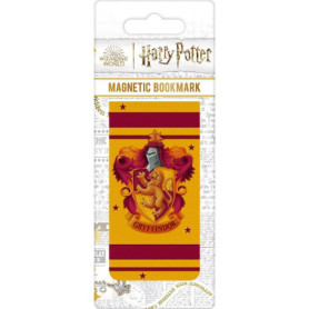 Marque-page magnétique Harry Potter Gryffondor avec blason coloré