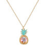 Collier Disney Lilo & Stitch avec Pendentif Ananas en Or