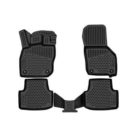 Tapis de Sol en Caoutchouc sur Mesure pour Skoda Octavia A8 (2019+) - LEMENT