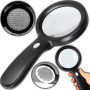 Loupe de Lecture Retoo avec 18 LED et Grossissement x10