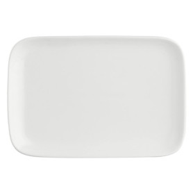 Lot de 4 Assiettes Rectangulaires Blanches - LA PORCELLANA BIANCA