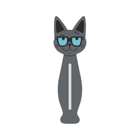 Set de 4 Pinces Multicolores pour Linge et Cuisine - Modèle Chat Intello