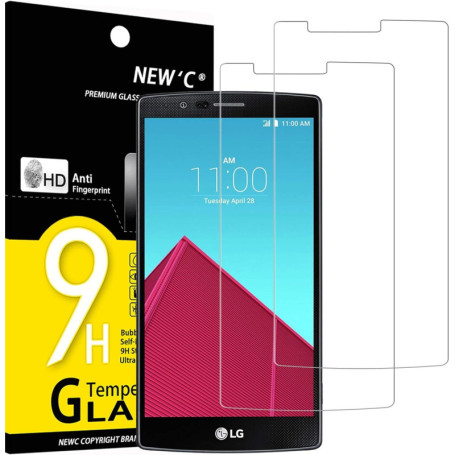 Lot de 2 Verres Trempés Ultra Résistants pour LG G4 - Protection Écran HD